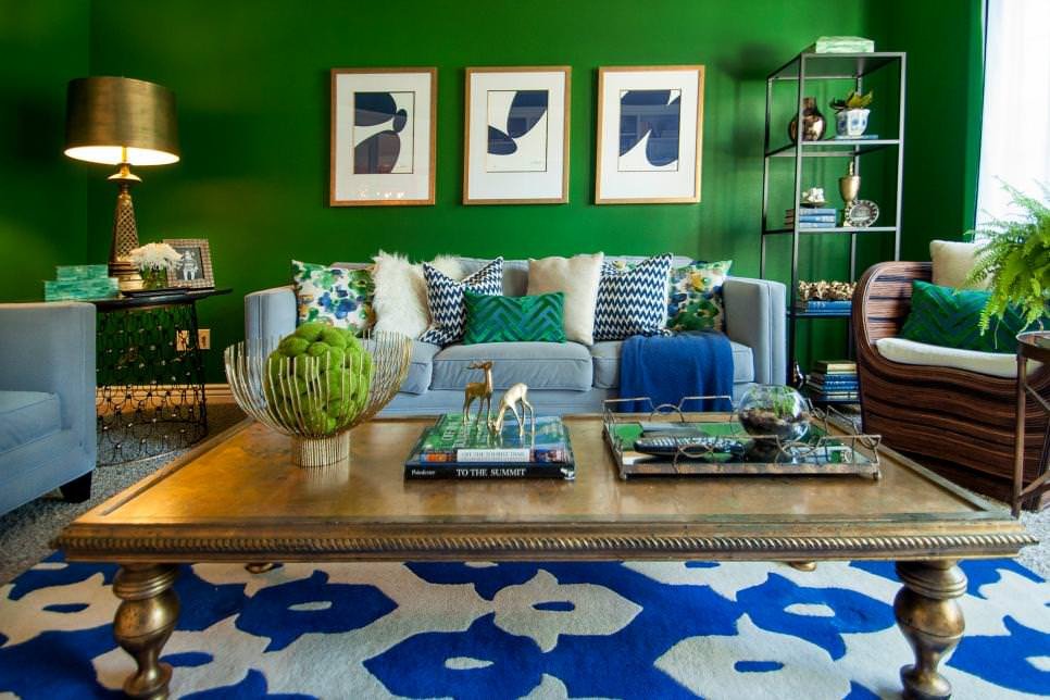 Royal Blue Living Room Decor Lovely 21 Green Living Room Designs Decorating Ideas