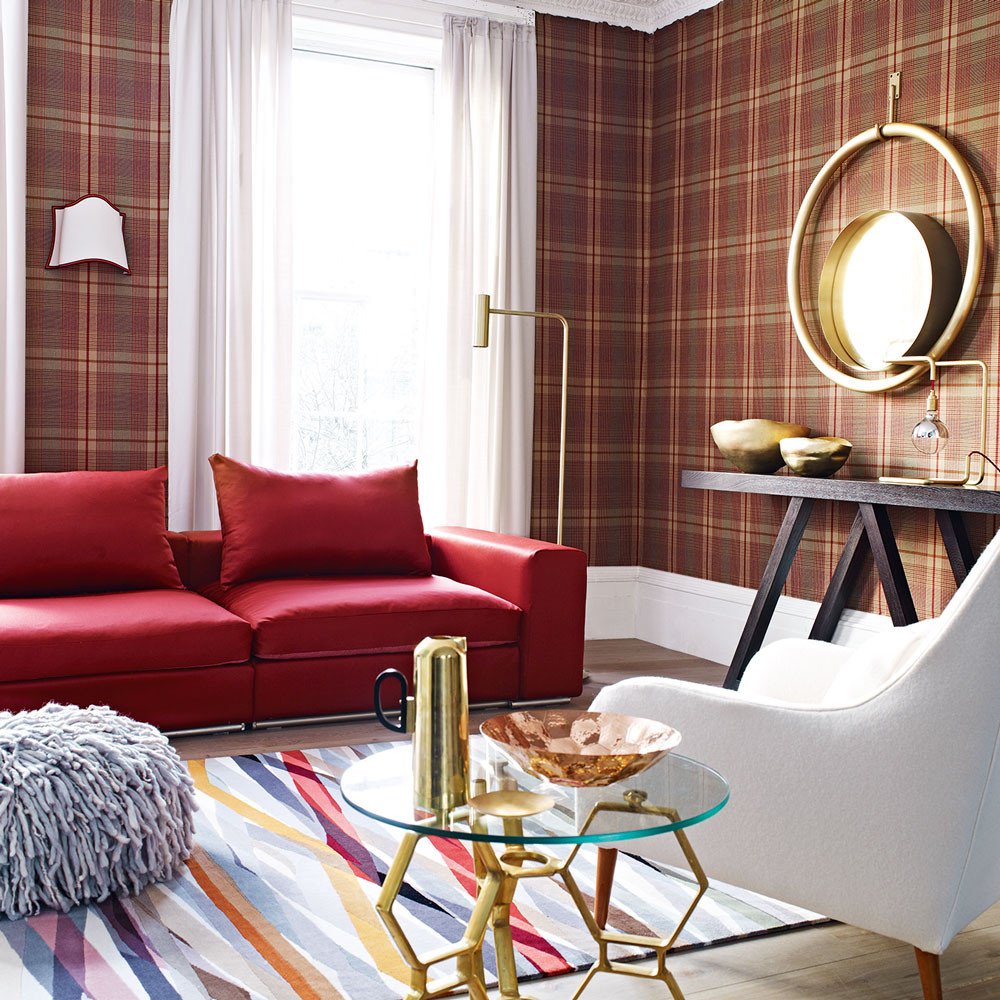 Wallpaper for Living Room Ideas Awesome Tartan Decorating Ideas