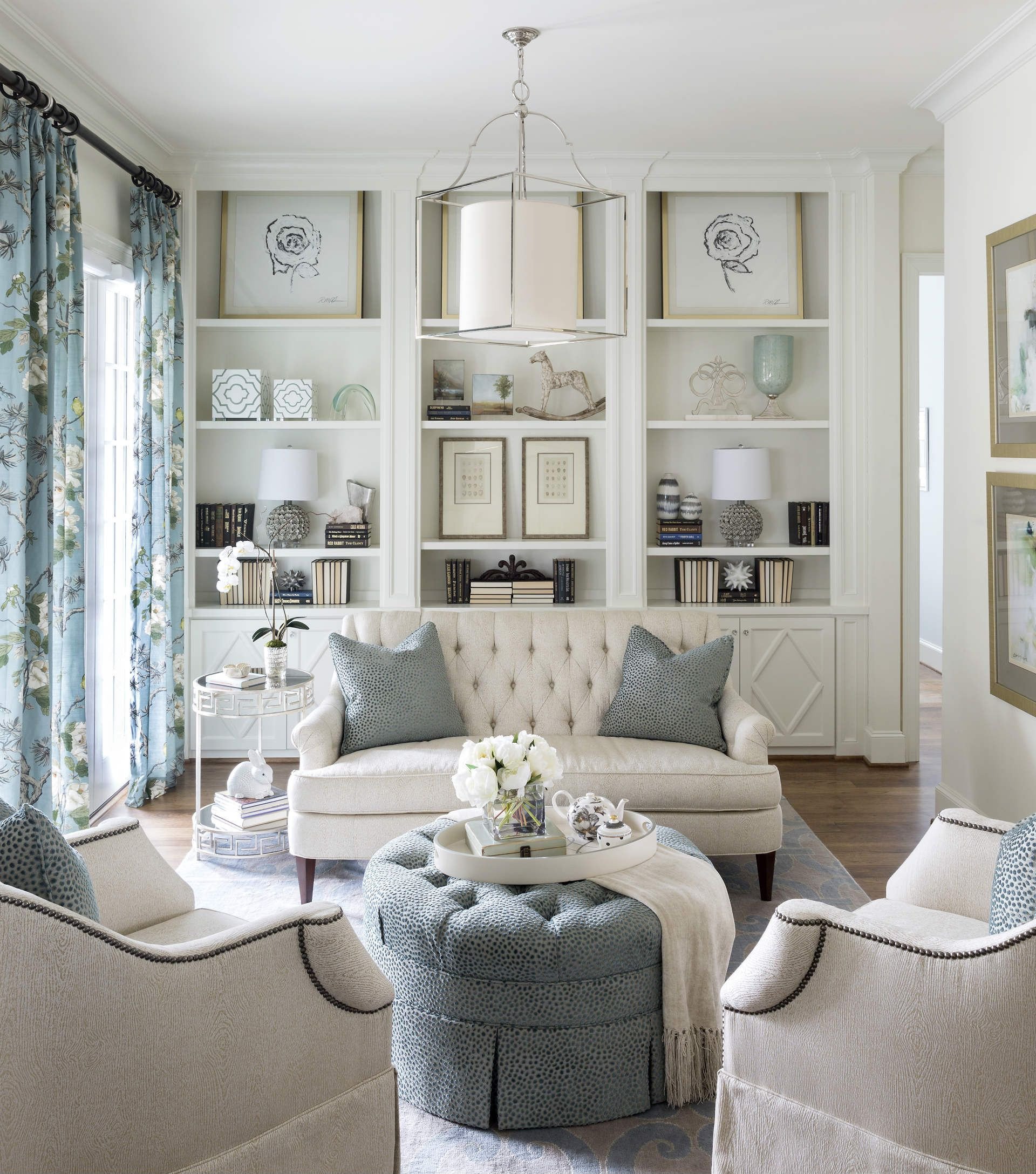 White Living Room Decor Ideas Inspirational fort Worth Georgian southern Home Magazine