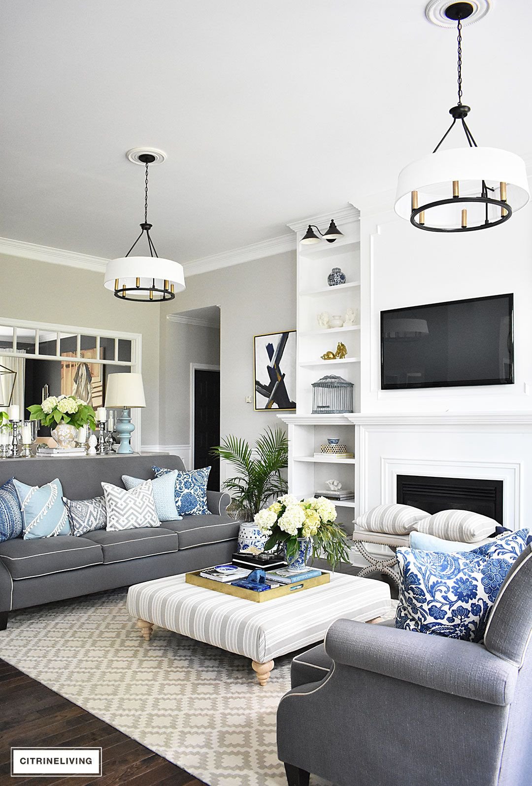 White Living Room Decor Ideas New 20 Fresh Ideas for Decorating with Blue and White