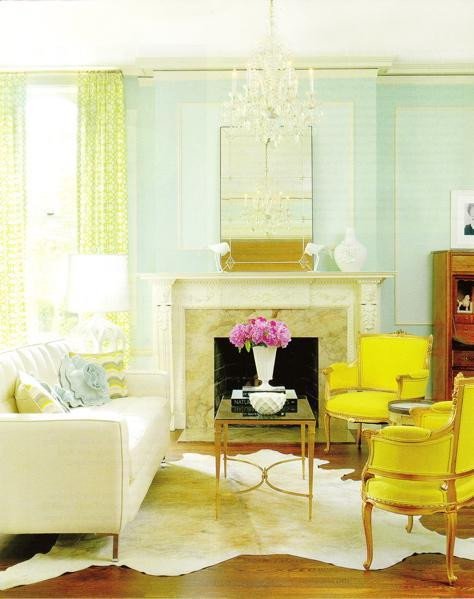 Yellow Decor for Living Room Awesome A Fresh Take On Yellow and Blue Decorating the Decorologist