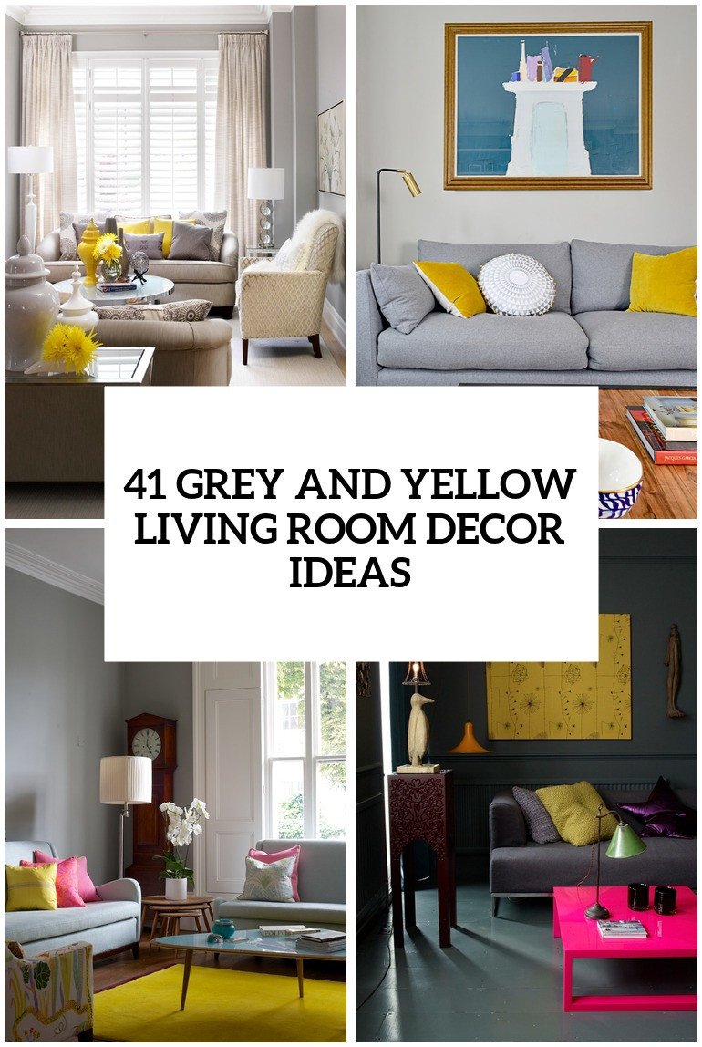 Yellow Decor for Living Room Inspirational 29 Stylish Grey and Yellow Living Room Décor Ideas Digsdigs