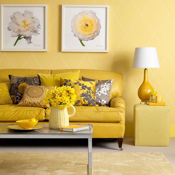 Yellow Decor for Living Room Inspirational Sunny Yellow Living Room Design Ideas