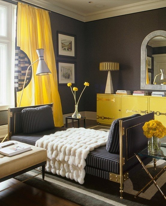 Yellow Decor for Living Room Luxury Navy Blue and Yellow Room Design Ideas