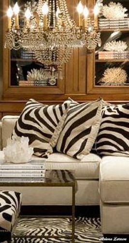 Animal Print Furniture Home Decor Unique Gorgeous White Sectional sofa with Zebra Pillows Love the Chandelier Along with Coral and