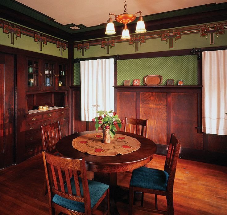 Arts and Crafts Home Decor Beautiful Arts and Crafts Bungalow Interiors Arts &amp; Crafts Dining Room