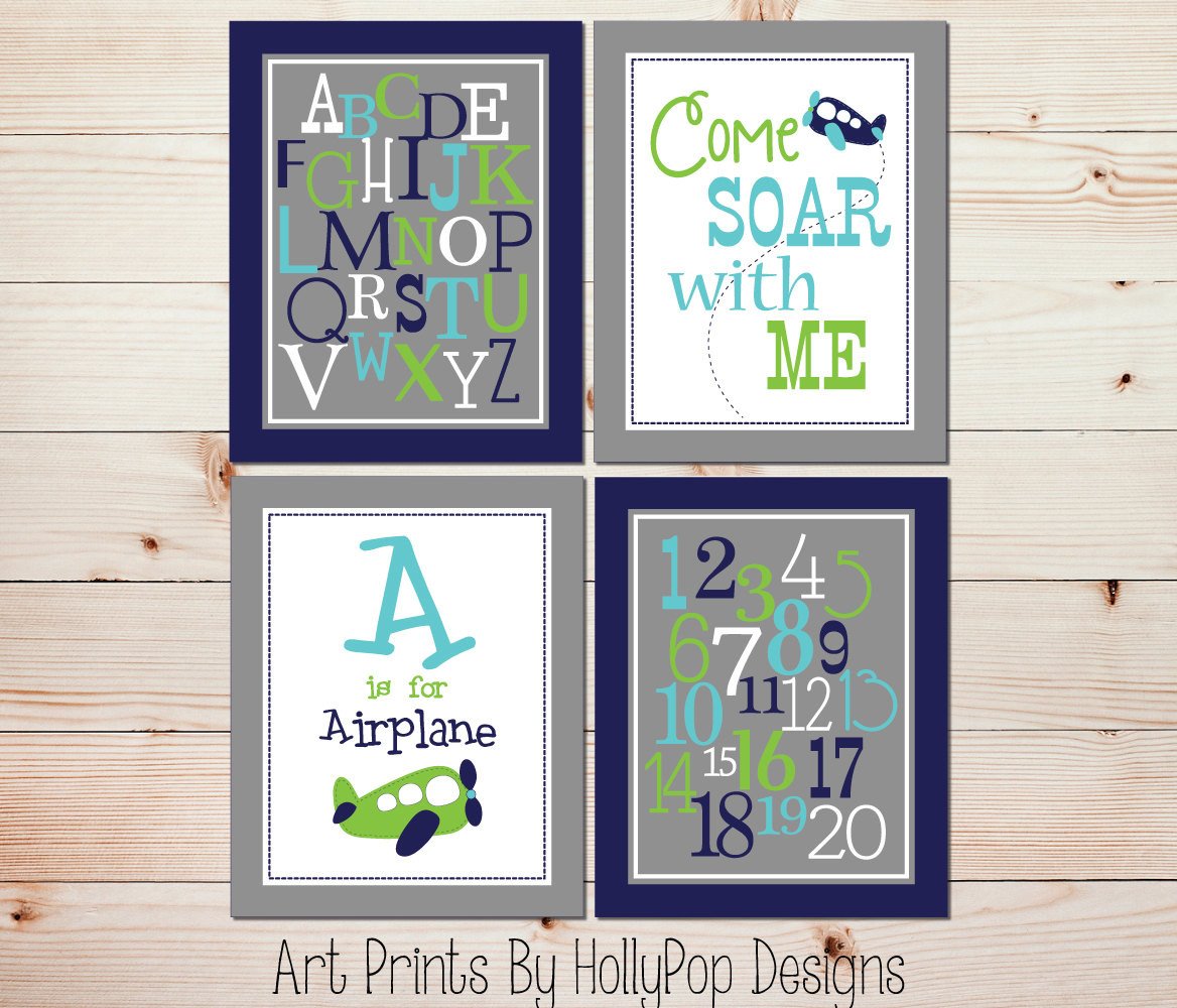 Baby Boy Nursery Wall Decor Awesome Baby Boy Nursery Wall Art Airplane Nursery Decor Nursery Art