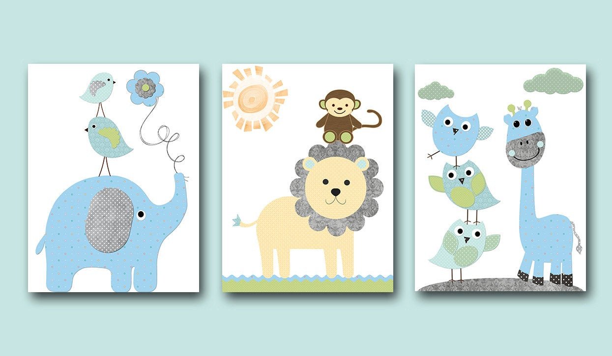 Baby Boy Nursery Wall Decor Best Of Baby Boy Nursery Wall Decor Kids Wall Art Kids Art Giraffe