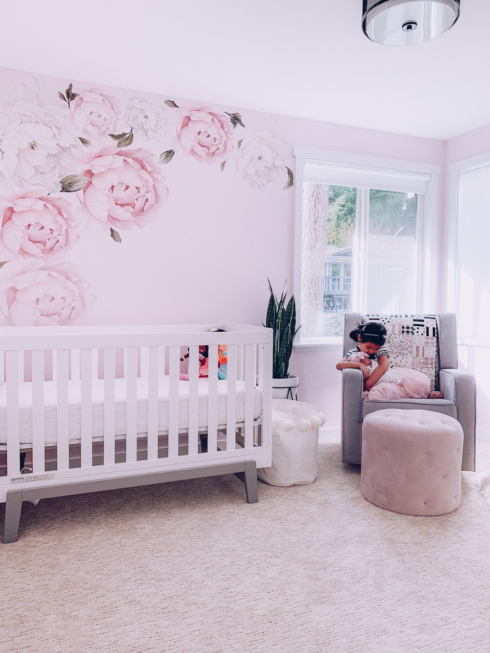 Baby Girl Nursery Decor Ideas Fresh Nursery Reveal Pink and Gray Floral Nursery Decor