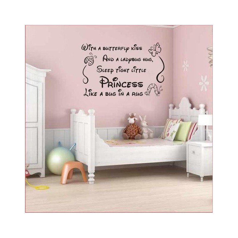 Baby Girl Room Wall Decor Lovely Nursery Baby Princes Girl Wall Art Sticker Wall Art Decal