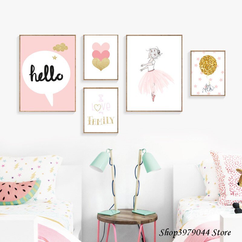 Baby Girl Room Wall Decor Luxury Baby Girl Room Decor Wall Art Paintings Posters and Prints Baby Room Wall Decoration Cartoon