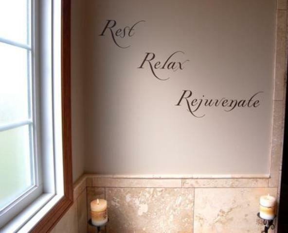 Bathroom Wall Art and Decor Best Of Rest Relax Rejuvenate Vinyl Wall Decal Sticker Art Bathroom Decor