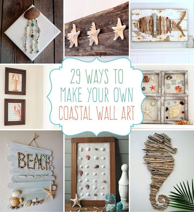 Beach themed Wall Decor Ideas Unique 29 Beach Crafts Coastal Diy Wall Art