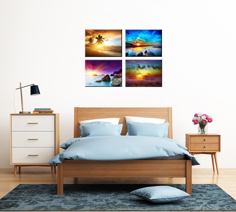 Beach Wall Decor for Bedroom Awesome Beach theme Decor for Bedroom Piy Hd Beautiful Sunset Sea Wall Art Colorful