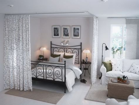 Bedroom Ideas Small Living Room Elegant Love the Curtains to Separate the Bedroom Space Home Ideas In 2019