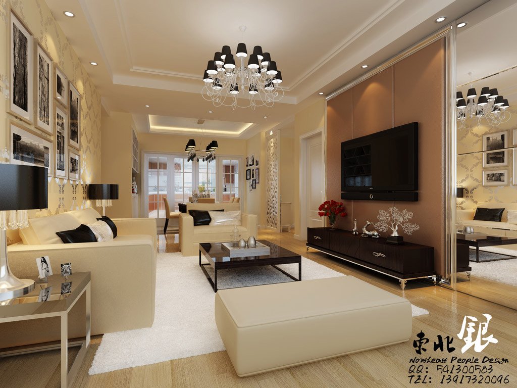 Beige Modern Living Room Decorating Ideas New Chinese Beige Living Room