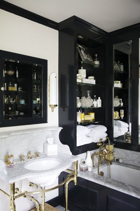 Black and Gold Bathroom Decor Beautiful Black and Gold Bathroom Eclectic Bathroom Matchbook Magazine