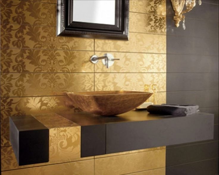 Black and Gold Bathroom Decor New Interior Decor Black Gold &amp; White Bathroom Bathroom