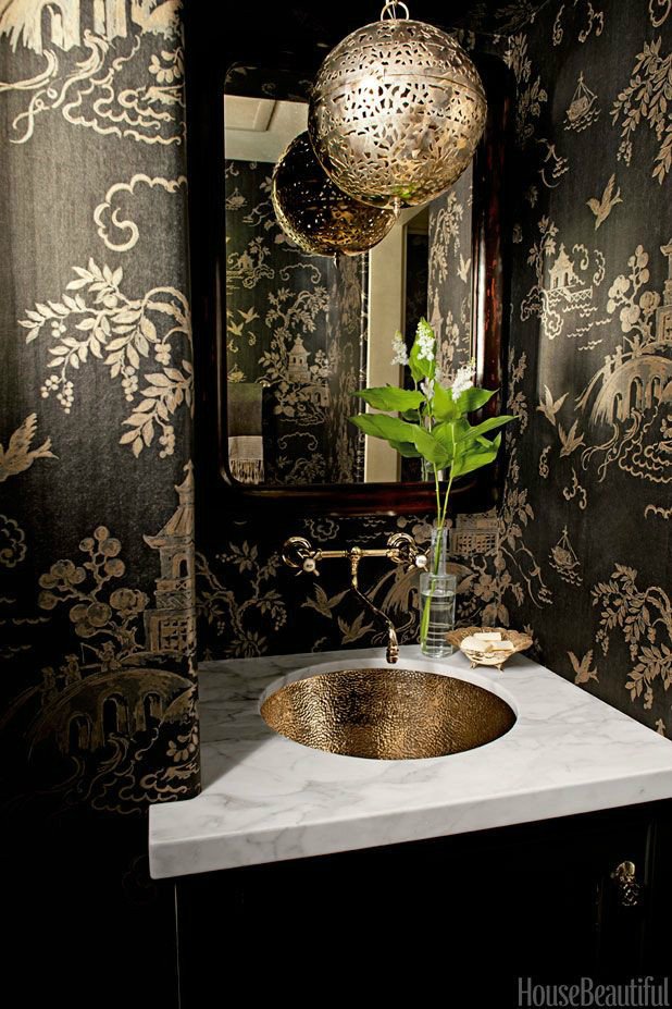 Black and Gold Bathroom Decor Unique 28 Powder Room Ideas Decoholic