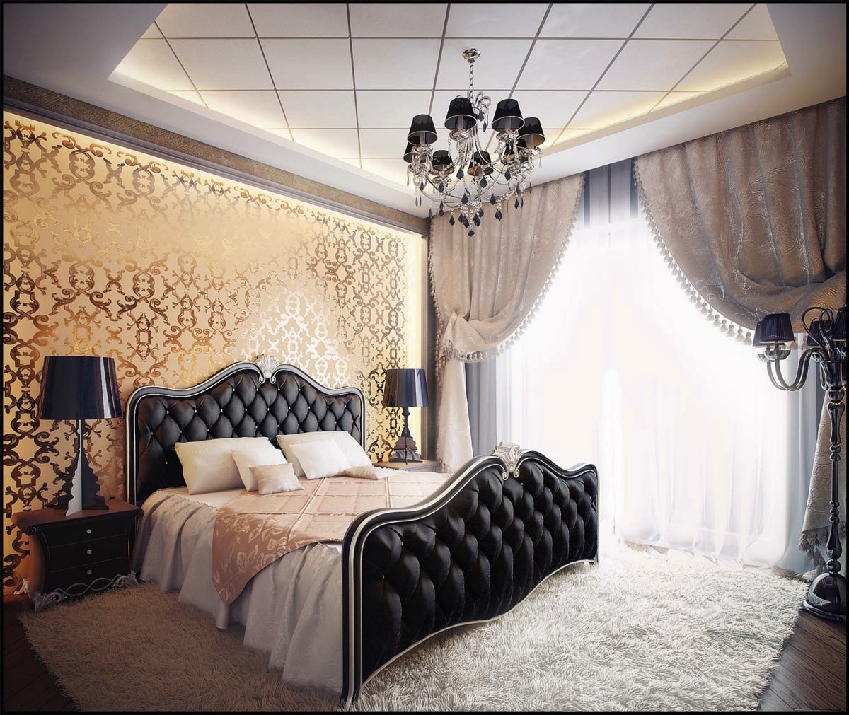 Black and Gold Bedroom Decor Unique Bedrooms with Traditional Elegance