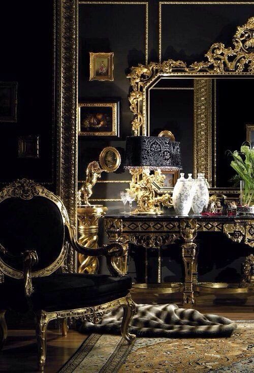 Unique Black And Gold Home Decor for Small Space