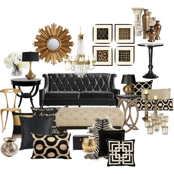 Black and Gold Home Decor Luxury 22 Modern Living Room Design Ideas улько