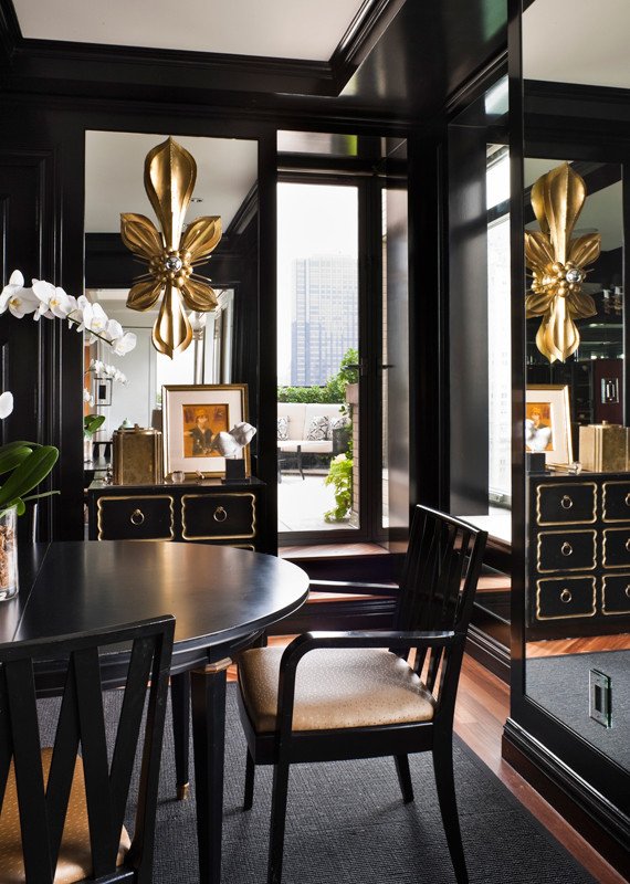 Black and Gold Home Decor Places in the Home