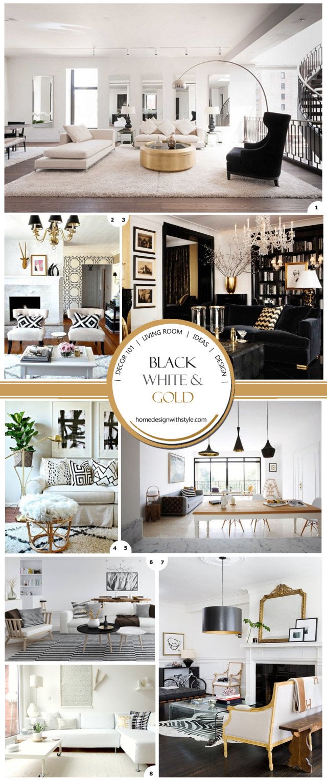 Black and Gold Home Decor Unique Decor 101 Black White and Gold Living Room with Tribal Accents
