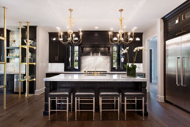 Black and Gold Kitchen Decor Elegant the Tara