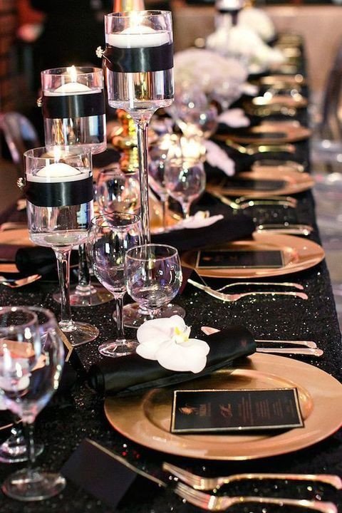 Black and Gold Wedding Decor Best Of 54 Black White and Gold Wedding Ideas Our Day