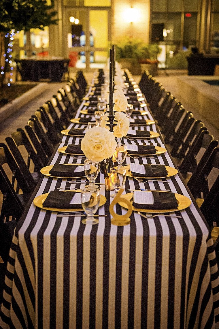 Black and Gold Wedding Decor Inspirational Modern Elegant White Black and Gold Wedding