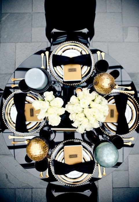 Black and Gold Wedding Decor Luxury 39 Timeless Black Tie Wedding Ideas Weddingomania