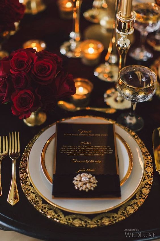 Black and Gold Wedding Decor Unique 20 Black and Gold Wedding Color Ideas for Fall Winter