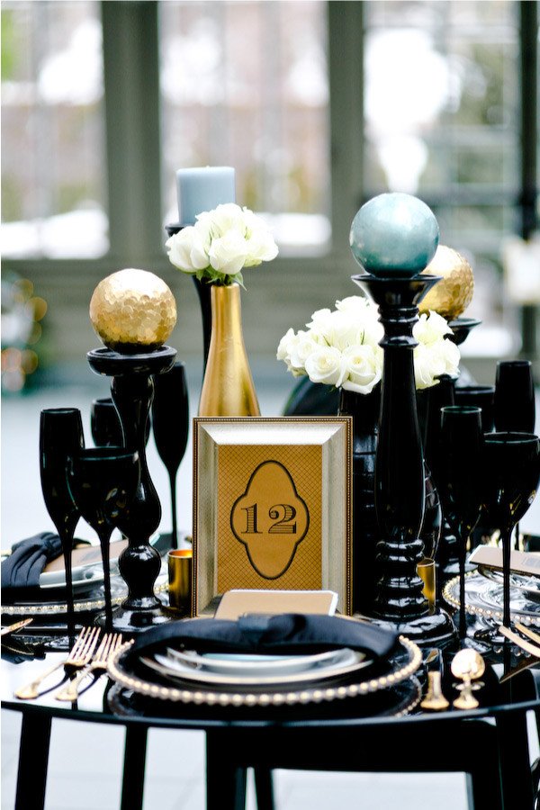 Black and Gold Wedding Decor Unique White Wall Black and Gold