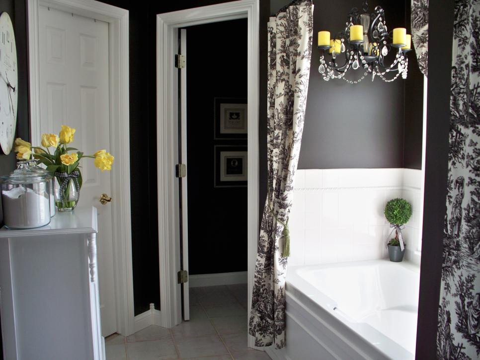 Black and Gray Bathroom Decor Fresh Colorful Bathrooms From Hgtv Fans