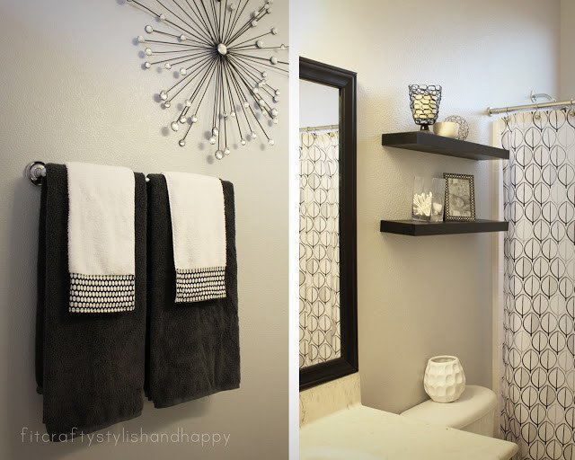 Black and Gray Bathroom Decor New Fit Crafty Stylish and Happy Guest Bathroom Makeover