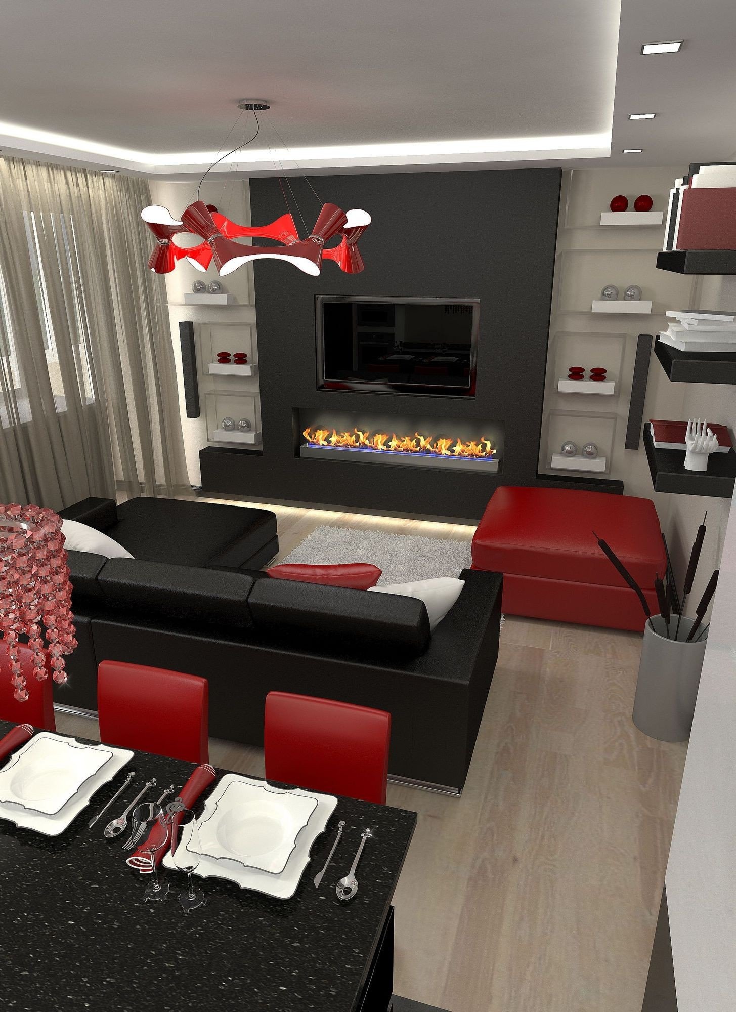 Black and Red Home Decor Elegant 26 top Houzz Familyroom Design Ideas Brown sofa Decoration