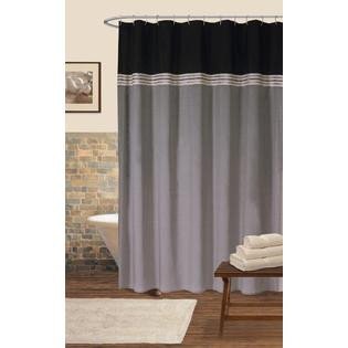 Black and Silver Bathroom Decor Beautiful Lush Decor Terra Shower Curtain Black Silver