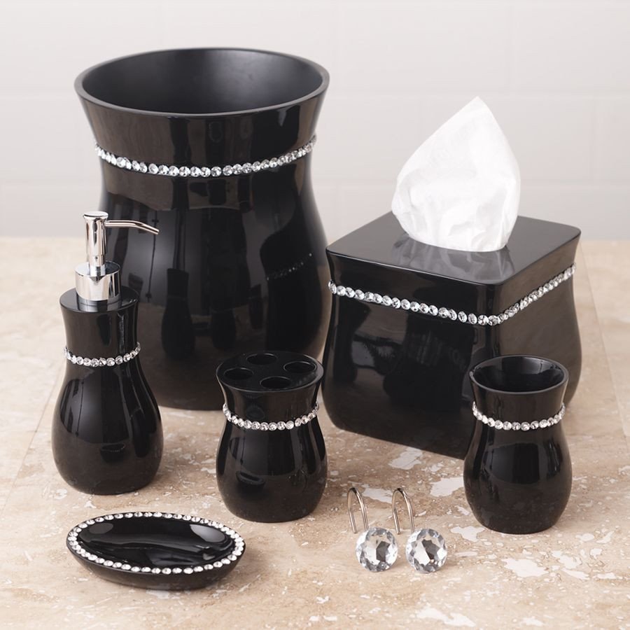 Black and Silver Bathroom Decor Best Of Black Bathroom Accessories