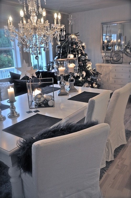 Black and Silver Home Decor Beautiful 38 Stylish Christmas Décor Ideas In All Shades Grey Digsdigs