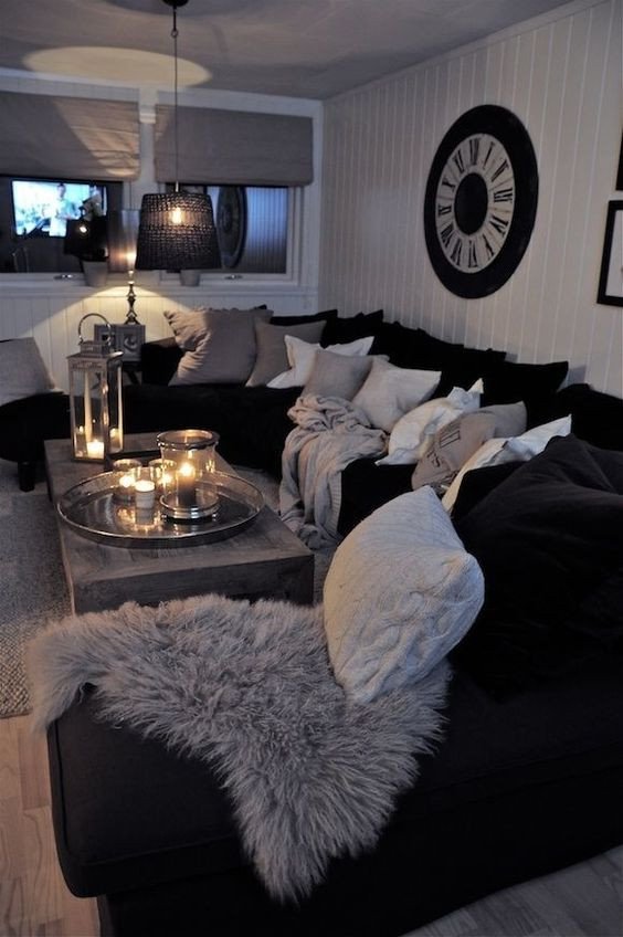 Black and Silver Home Decor Fresh 48 Black and White Living Room Ideas Decoholic