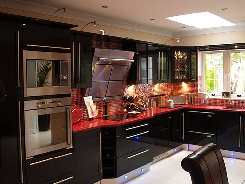 Black and Silver Kitchen Decor Awesome Cl1 High Gloss Black bydesign Kitchens and Bedrooms Fitted Kitchens Bedroom Furniture