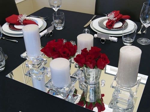 Black and Silver Table Decor Awesome Christmas Table Decorating with Red White Silver and Crystal Acclamation