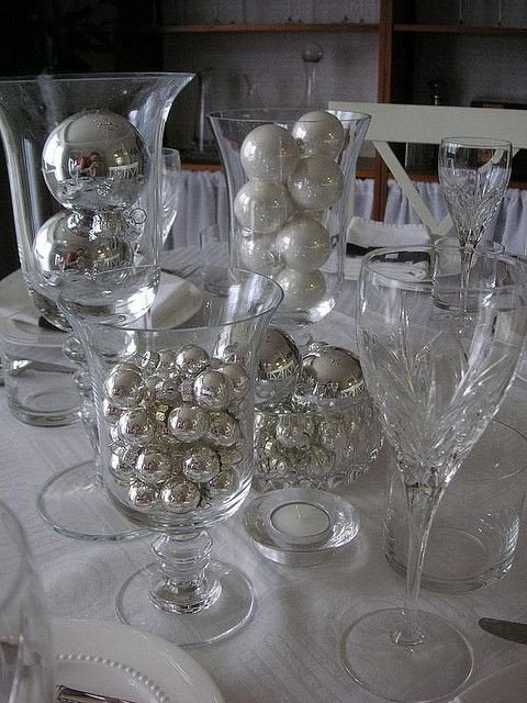 Black and Silver Table Decor Unique Black White Silver Table Setting Reception Party Decorations Pinterest