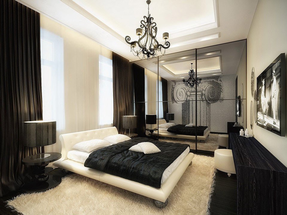 Modern black and white bedroom ideas