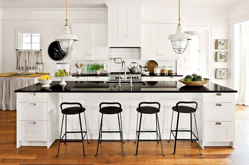 Black and White Farmhouse Decor Elegant Black and White Kitchens Ideas S Inspirations