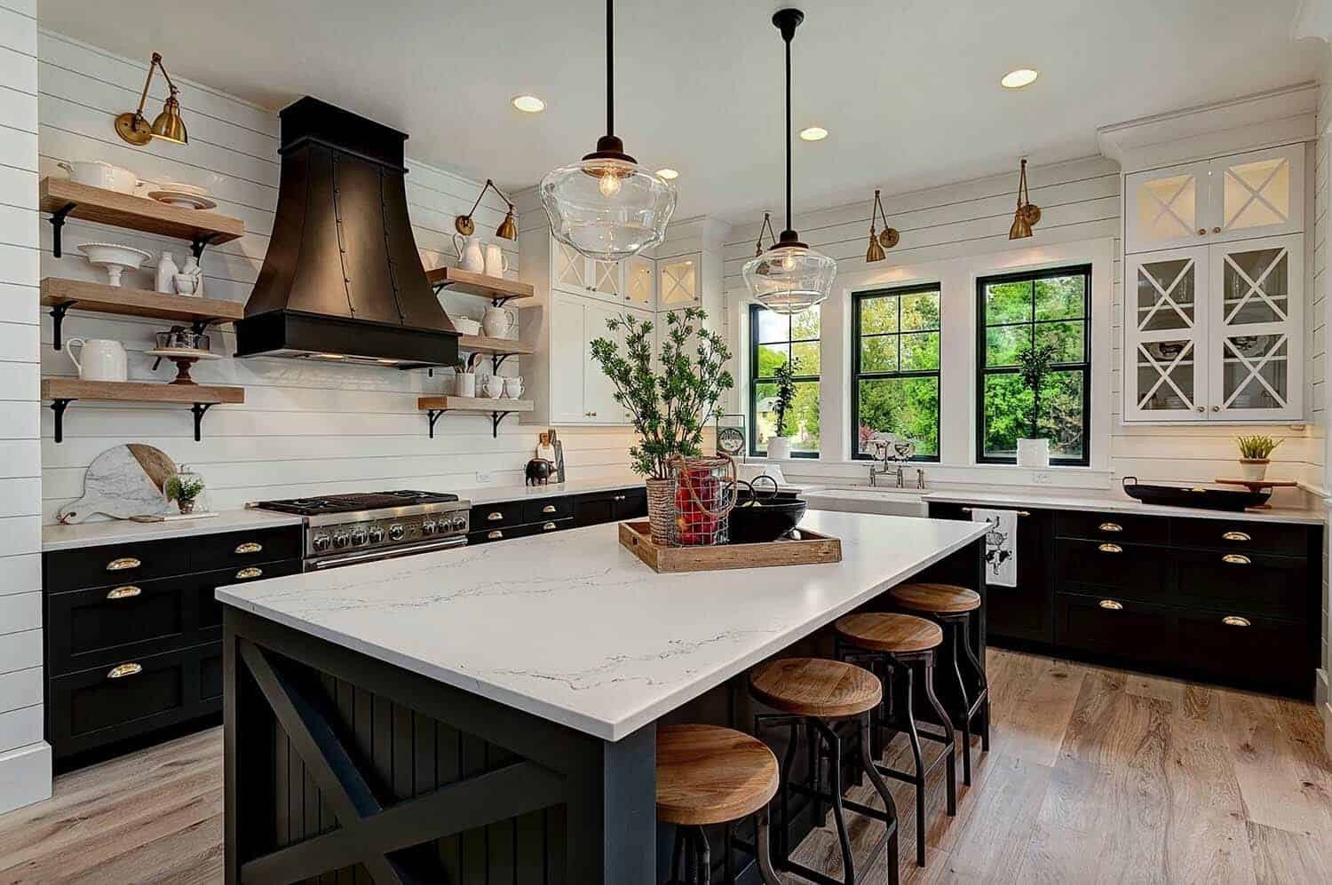 Black and White Farmhouse Decor Lovely 35 Amazingly Creative and Stylish Farmhouse Kitchen Ideas