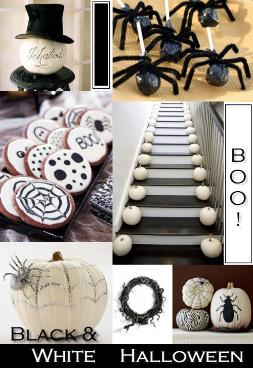 Black and White Halloween Decor Awesome Black &amp; White Halloween Décor Simplified Bee