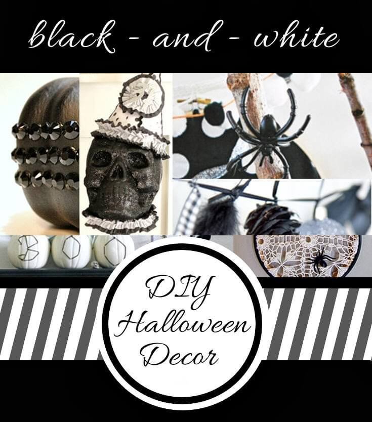 Black and White Halloween Decor Beautiful Black and White Halloween Decor Persia Lou