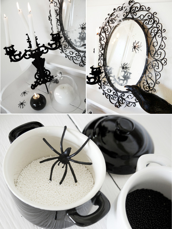 Black and White Halloween Decor Inspirational Black and White Halloween Decorating Ideas Party Ideas